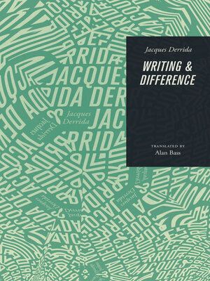cover image of Writing and Difference